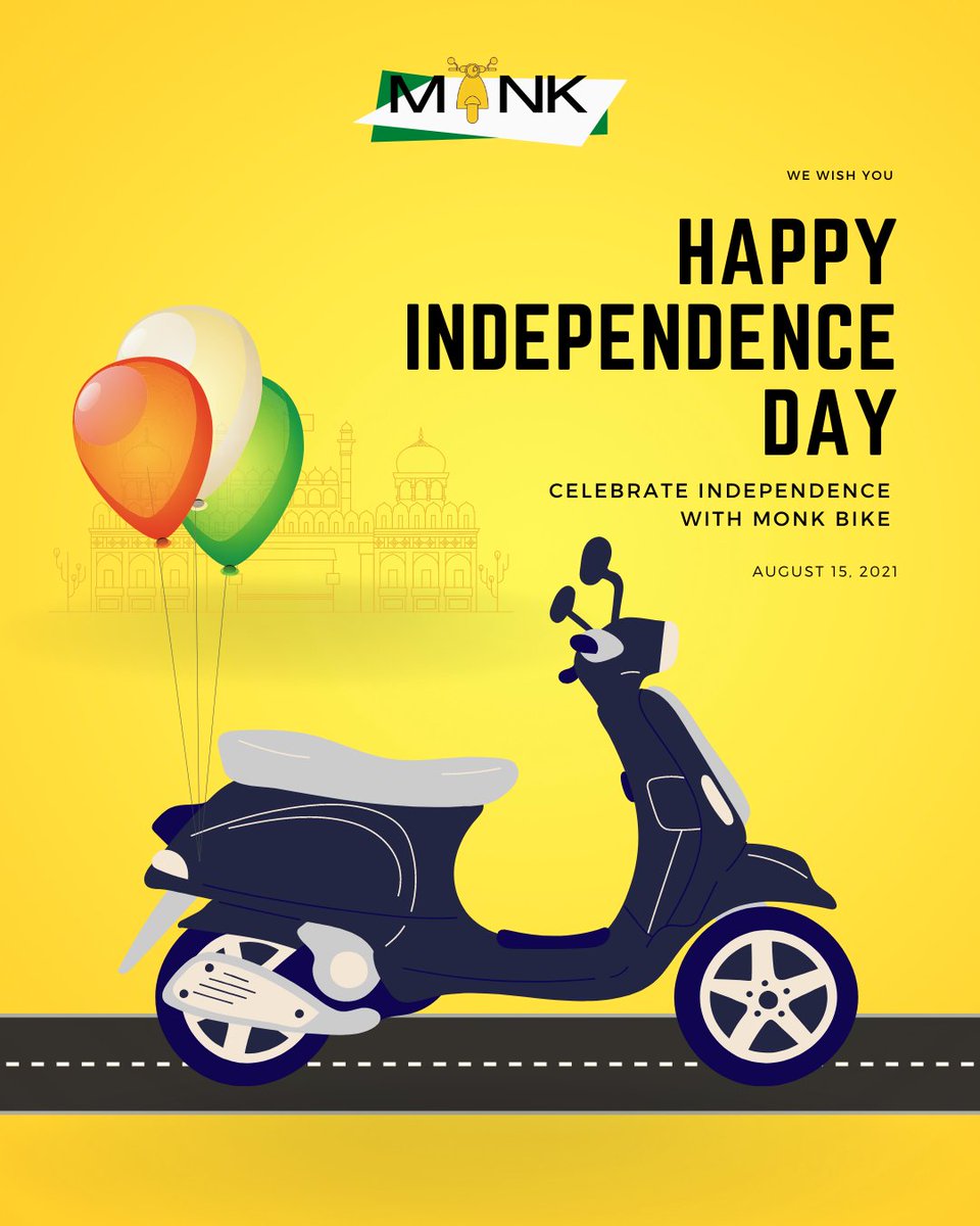 MonkBike's tweet photo. Happy Independence Day 

#happyindependenceday https://t.co/lEiPzJH0mY