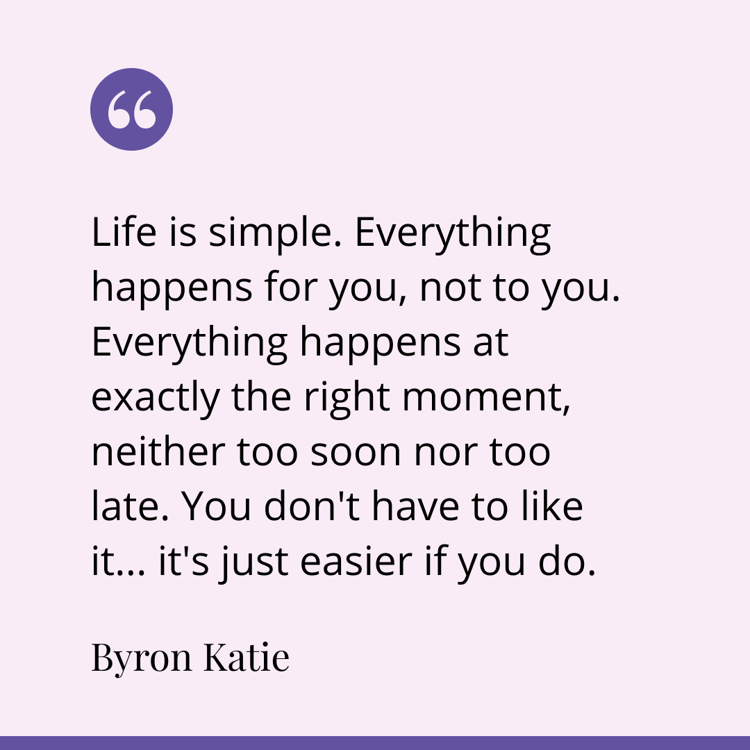 Happy #Saturday! Share with someone you love. 💜

#ByronKatie