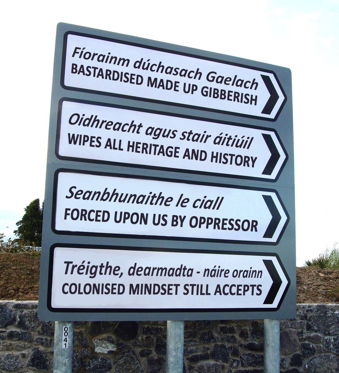 Comharthaí Bóthair - Bíonn an fhírinne searbh

Irish road signs- the reality...