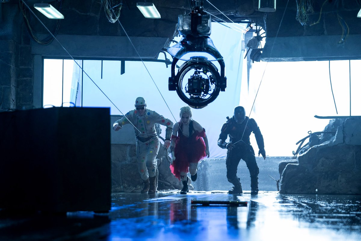 See some of that classic movie magic that helped create all of the insane mayhem in these behind the scenes pics. #TheSuicideSquad continues this week in select IMAX showings! Catch it while you can &amp; reserve your seats at pccmovies.com