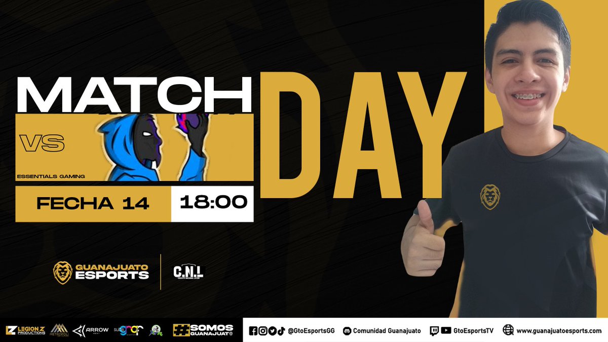 GtoEsportsGG's tweet image. ¡𝗦𝗘 𝗝𝗨𝗘𝗚𝗔! 🔥

Nuestros chicos en busca de la victoria en la arena de #ClashRoyale, una fecha más de la @CNH_CR. 🏆

🆚 @EssntialsGaming

¡Vamos chicos! 🦁🖤💛

#SomosGuanajuato