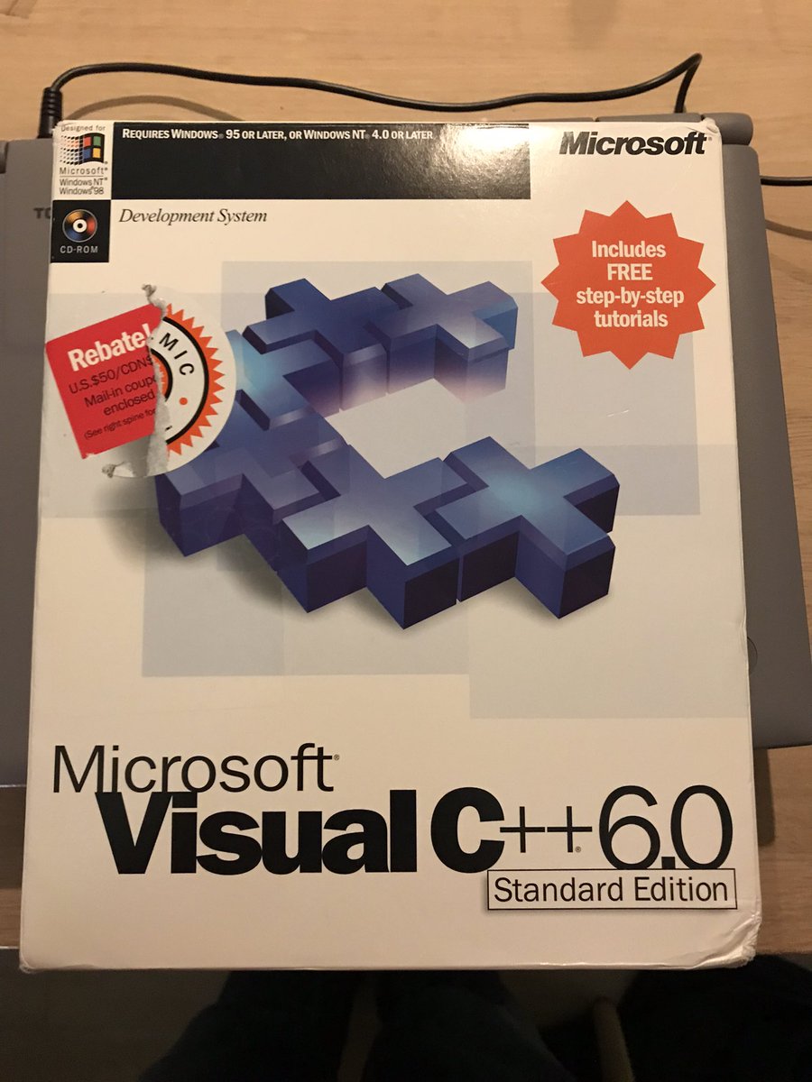 My latest eBay purchase. I remember VS 6.0 fondly, but it has not aged well :)