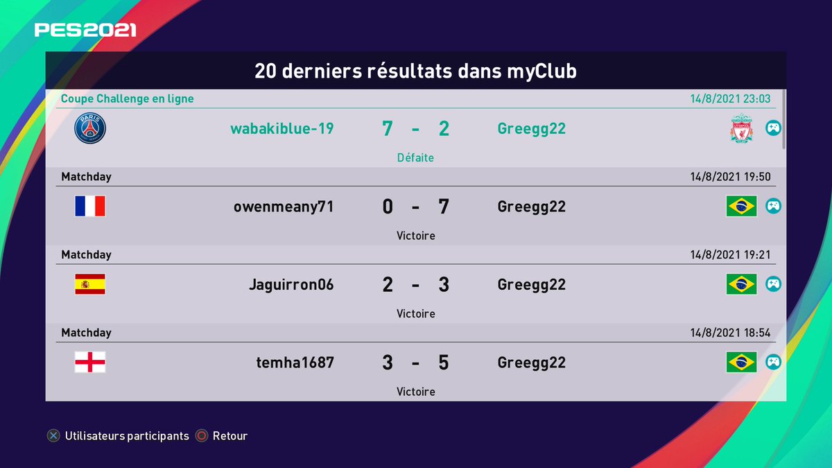 Juste pour savoir c'est qui ? Car je me suis fais laver mdr #Pes