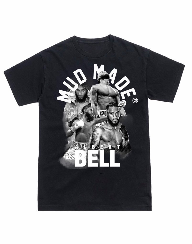 AlbertBell419's tweet photo. Itโs Fight Night! Before I get in the ring & improve to 20-0 Iโm happy to announce our collaboration with #MUDMADE on these beautiful shirts available right now on https://t.co/lw4jKDtAoE ๐ฅ๐ฅ
#TeamPrinceBell x #MudMadeChampions
#CopTheDrip x #Share https://t.co/QEMMTHOps2