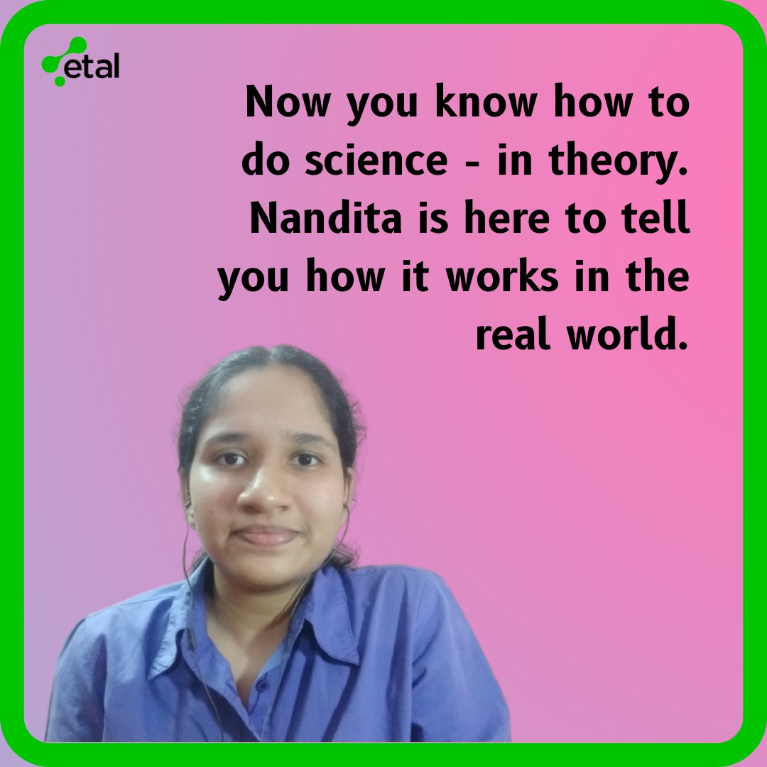 science_etal's tweet photo. NEW VIDEO OUT TOMORROW!!!
The #scientificmethod is like a guideline - tomorrow Nandita will tell us how it works in real life.
#science #etal #etalscience #sciencecommunication #scicomm #scientificresearch #research #scientificfact #scienceetal #sciencetalk https://t.co/sCSNEeB623
