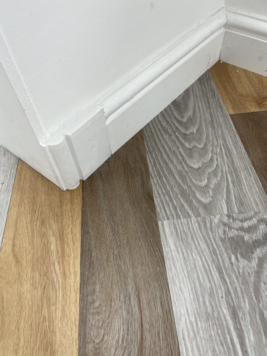 Some extremely good fitting on my level 1 course this week. This monday is my first level 2 course. Creating parquetry panels, geometric designs, 2 point perspective patterns &amp; design borders. #flooring #lvt #training