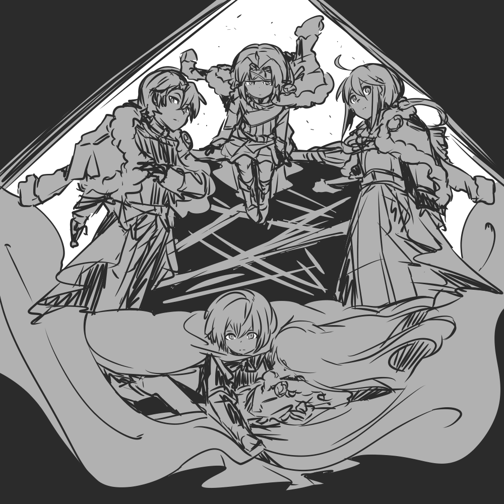 別所で描いたざつがきたち(さらっと消す) 