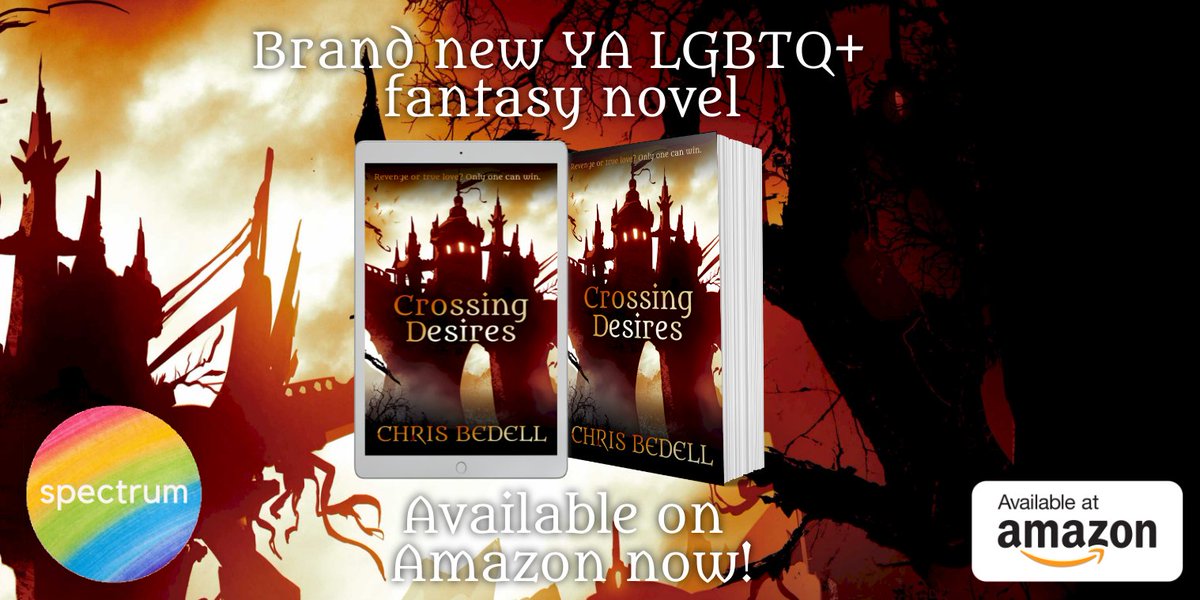 Crossing Desires, a brand new YA LGBTQ+ fantasy novel by <a href="/ChrisBedell/">Chris Bedell</a> is now available on Amazon in eBook and paperback formats!

Get your copy here: mybook.to/crossingdesires

#mmbooks #yabooks #youngadult #fantasybooks #booklaunch #readingcommunity #writingcommunity