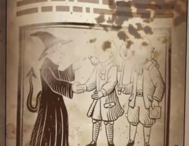realdcryde's tweet photo. #TOHSPOILERS 
This is a monument from the real world of s2e10. I think Belos is on the right, and his brother is on the left. I also think that Hunter is the son of Belos ' brother https://t.co/DNhD1fQ4qh