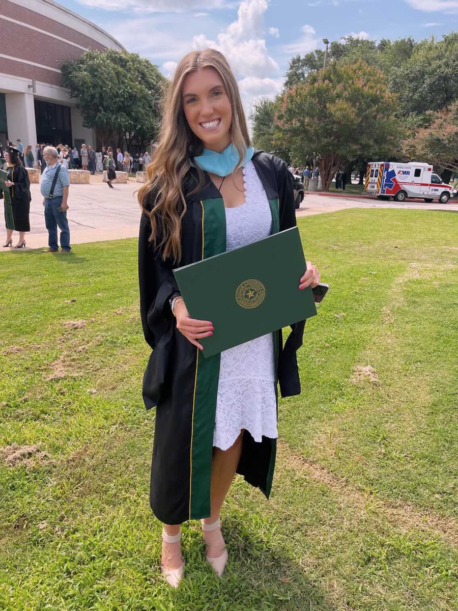 And so this happened today…congratulations, Kirby Whitt Jarzombek M.S. Ed!