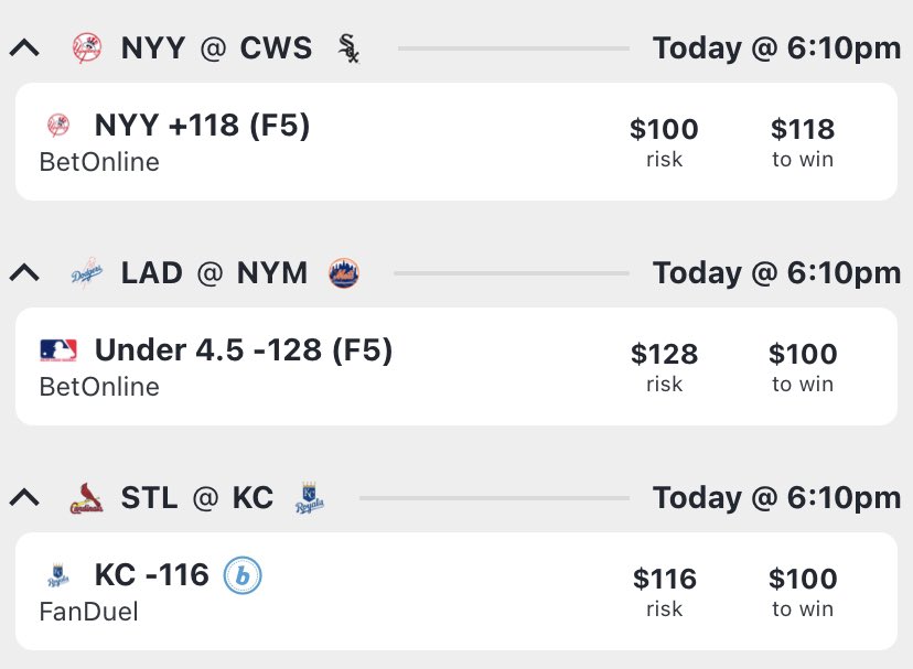RealAsfPicks's tweet image. MLB for today. Bout to head out for lunch and let’s get out bag today 

NFL plays and the MLB parlay posted eariler 

#RealAsf