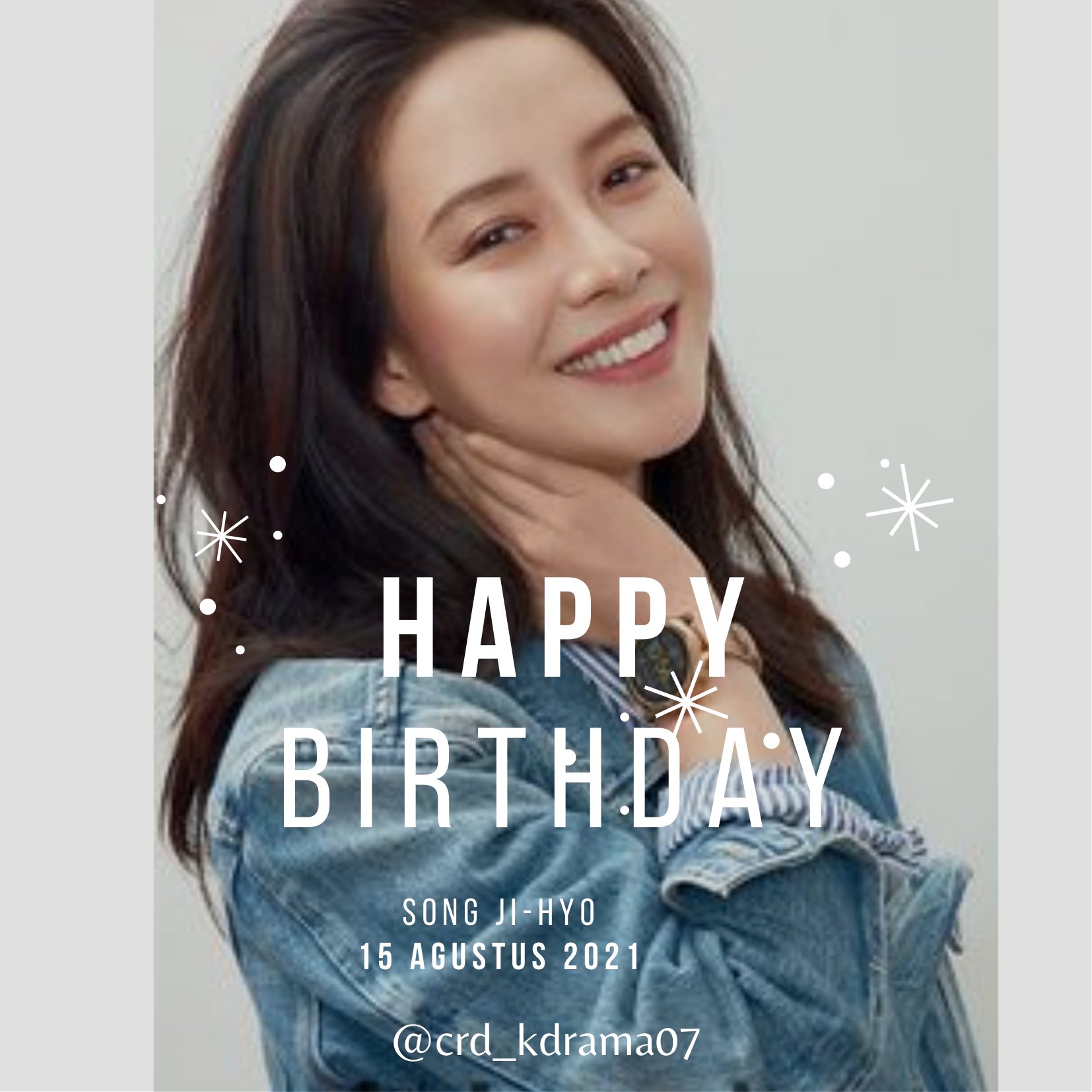 Happy Birthday 40th Song Ji-Hyo     .    