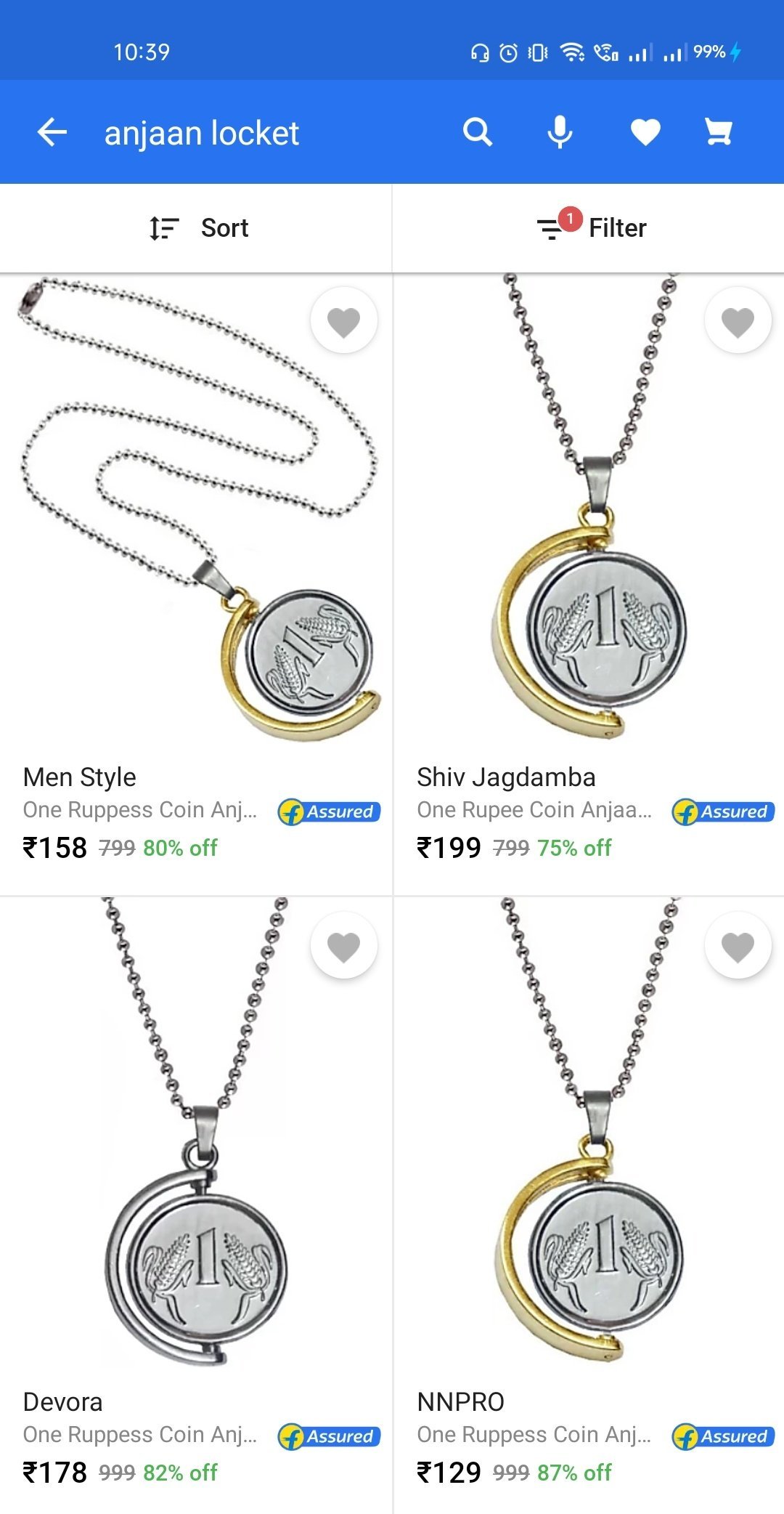 Anjaan chain locket deals