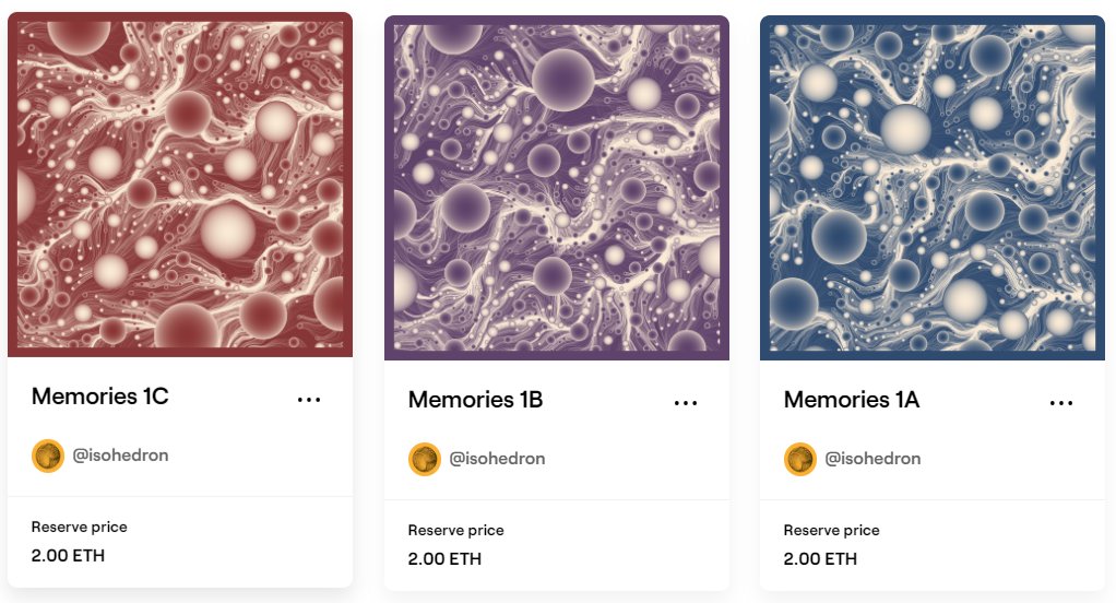 The Memories Series is now available on @withFND!

foundation.app/@isohedron 

#codeart #genartclub #NFT #procedural