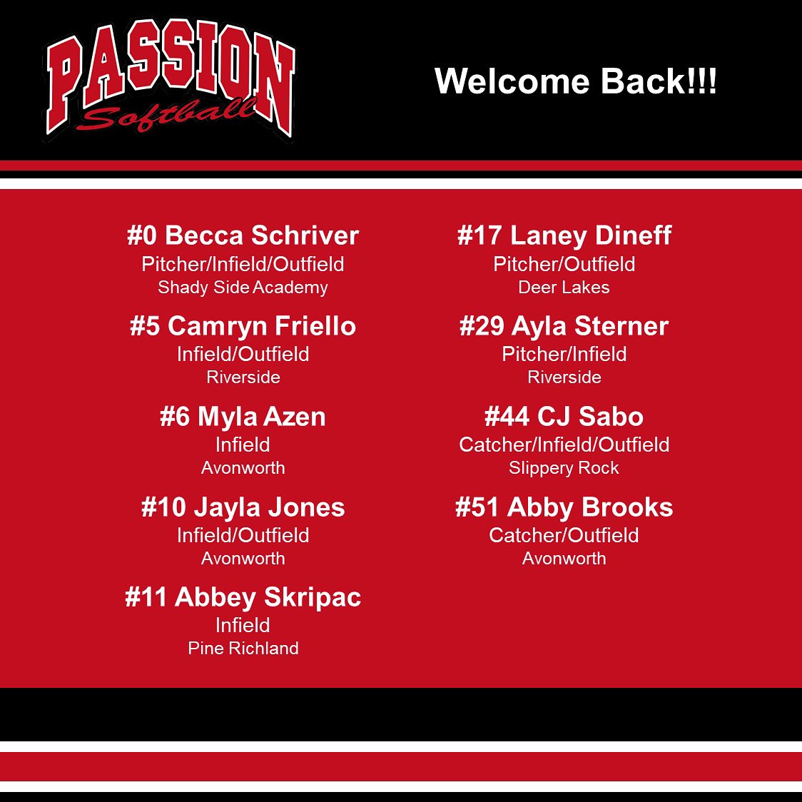PassionSoftball_07_Skripac (@ps_07_skripac) on Twitter photo Welcome back to our returning players, looking forward to great things from you all this season! #OurPassion <a href="/maruccisoftball/">Marucci Fastpitch</a> <a href="/MarucciSports/">Marucci</a> <a href="/passionsoftball/">Passion Softball Organization</a> Welcome back to our returning players, looking forward to great things from you all this season! #OurPassion <a href="/maruccisoftball/">Marucci Fastpitch</a> <a href="/MarucciSports/">Marucci</a> <a href="/passionsoftball/">Passion Softball Organization</a>