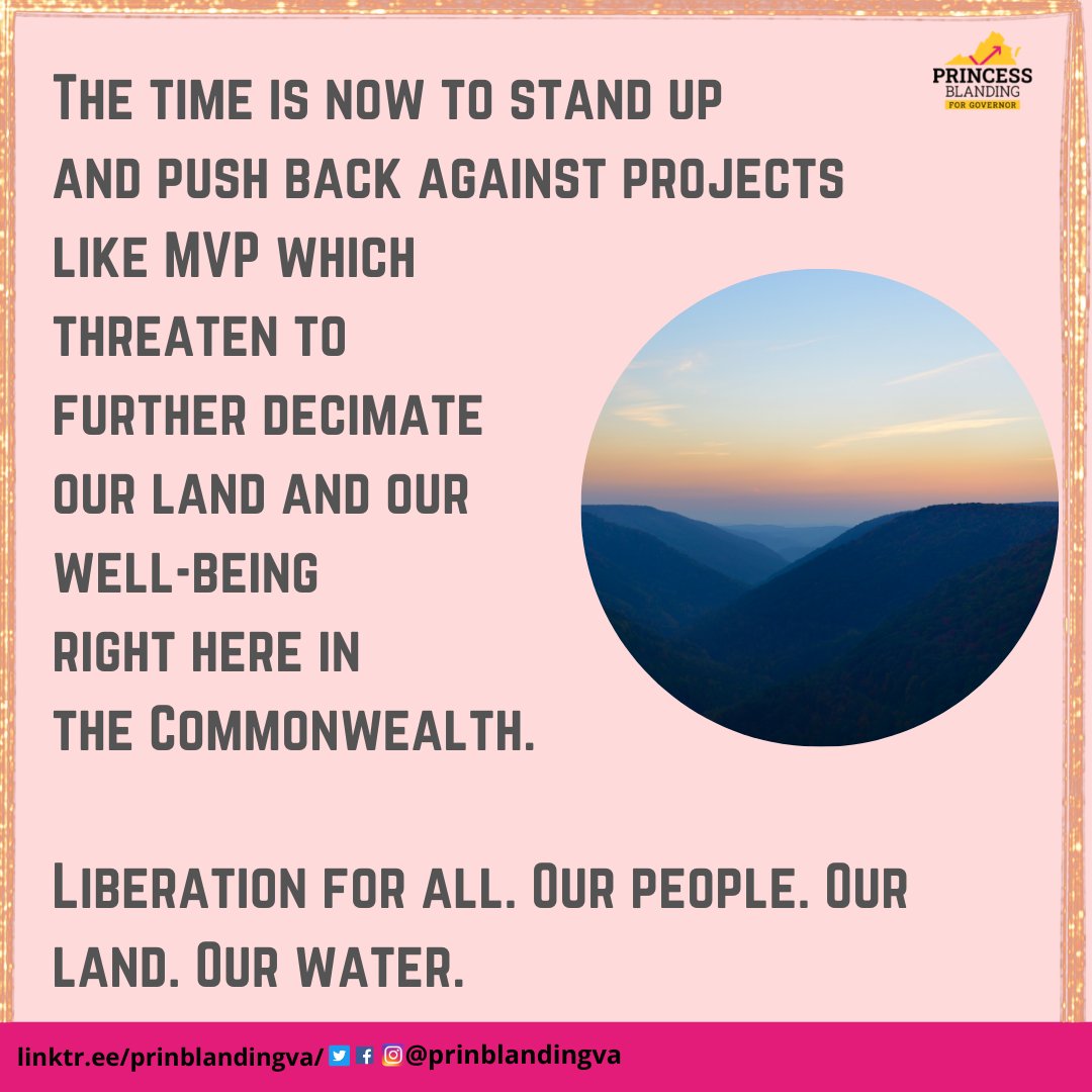We stand with Bent Mountain pipeline fighters and land owners fighting for safe water. No pipelines on stolen land. Our land and our people can't wait. #nopipeline