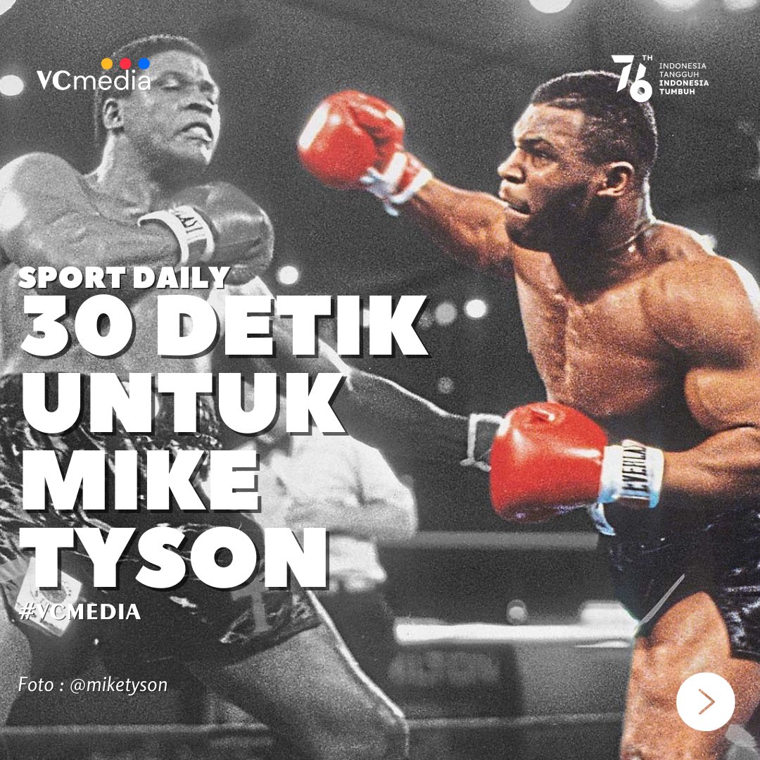 VCmedia_id's tweet image. Mike Tyson vs. Marvis Frazier adalah pertandingan tinju profesional yang dipertandingkan pada 26 Juli 1986. Pertarungan ini terkenal karena menjadi kemenangan KO tercepat dalam karir profesional Tyson, hanya berlangsung 30 detik #VCmedia