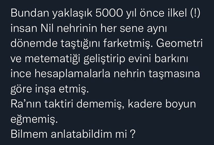 Çok zor olmasa gerek