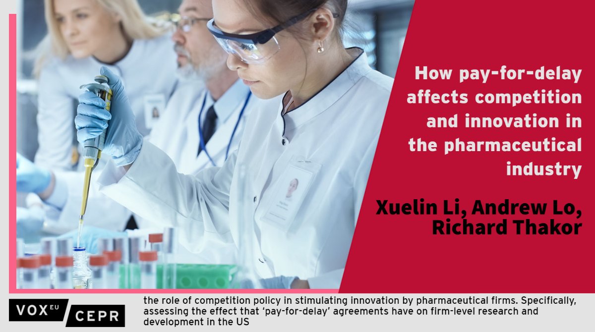 Shedding light on a legal mechanism through which innovative firms may maintain their market power, and its ramifications for innovation and policies
<a href="/XuelinLester/">Xuelin Li</a> <a href="/UofSC_Econ/">U of SC Economics</a>, <a href="/AndrewWLo/">Andrew W. Lo</a> <a href="/MITSloan/">MIT Sloan School of Management</a>, Richard Thakor <a href="/CarlsonNews/">Carlson School of Management</a>
ow.ly/ohbd50FR5hc