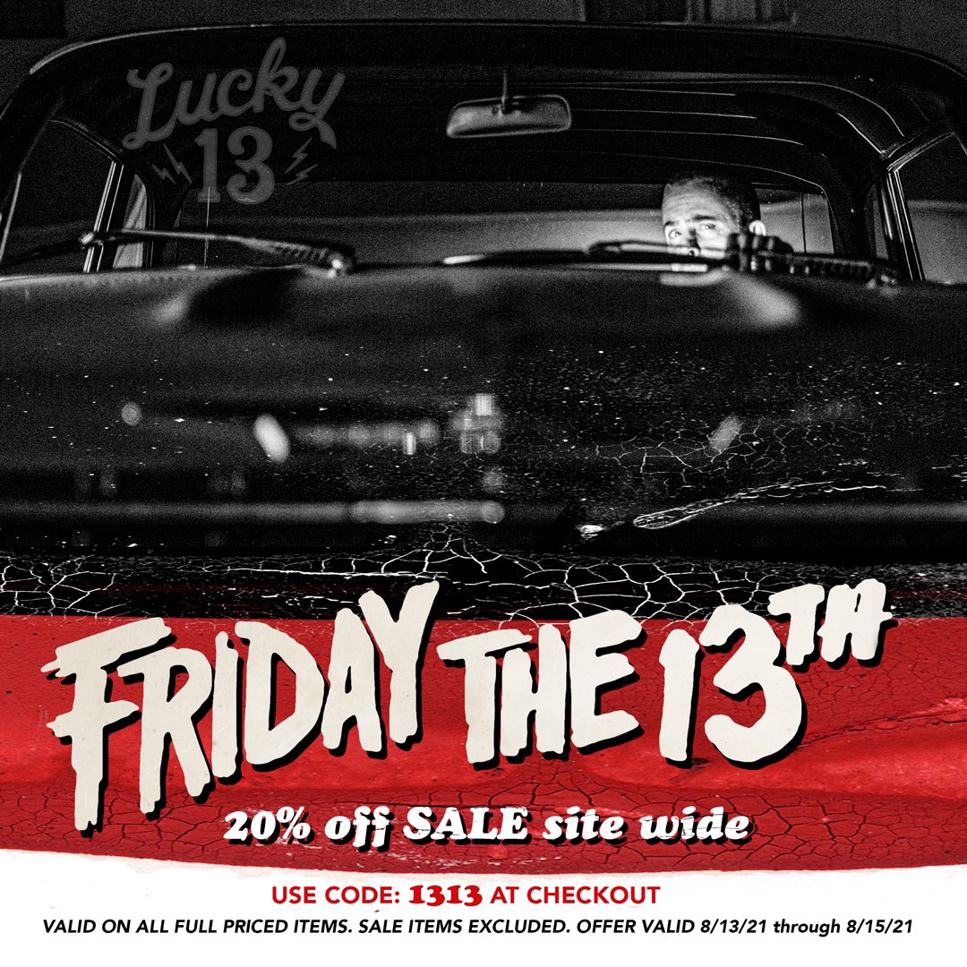 Friday the 13th Sale! 20% off all full price items through Sunday night. Sale items excluded. USE CODE: 1313
#fridaythe13th #lucky13 #sale