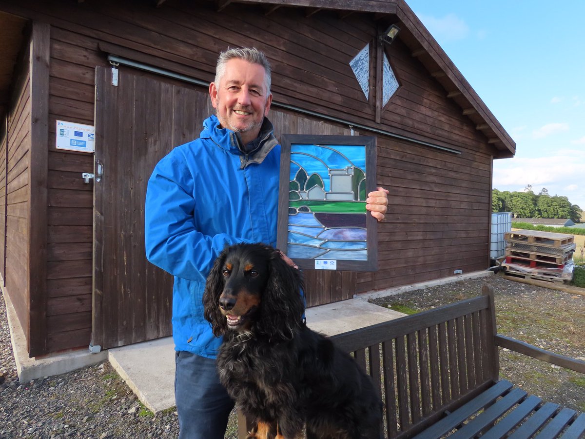 To say we are chuffed to have won our category at this week’s @P_KLeader awards is a bit of an understatement! Ozzy, pictured in front of our Cider Shed, looks pretty pleased too and what a beautiful award it is. 😊 #buylocal #supportlocal
