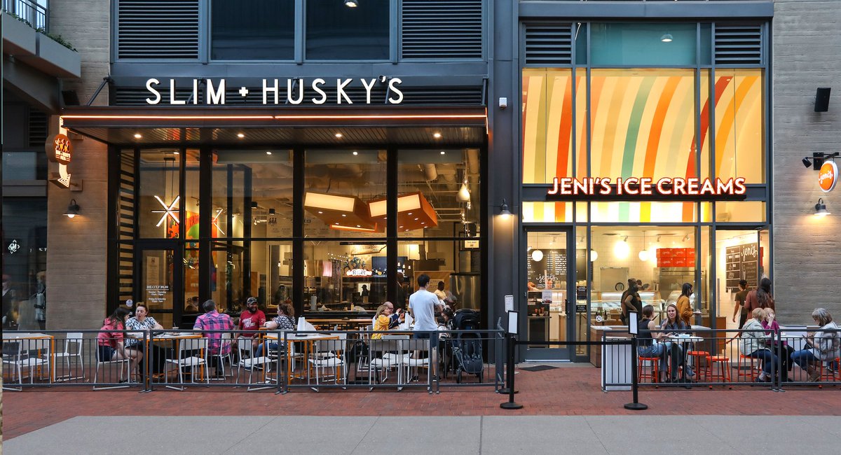 Name a better duo than <a href="/slimandhuskys/">Slim + Husky's</a> and <a href="/jenisicecreams/">Jeni's Splendid Ice Creams</a>. 🍕🍦