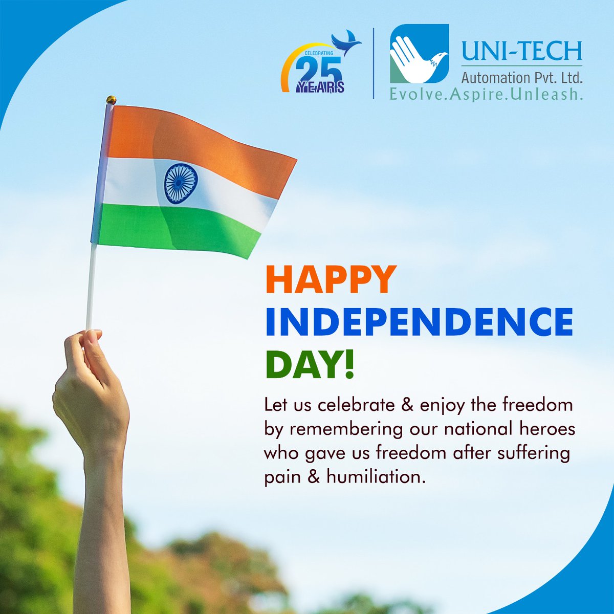 UniTech_Auto's tweet image. Let us celebrate &amp;amp; enjoy the freedom by remembering our national heroes who gave us freedom after suffering pain &amp;amp; humiliation.