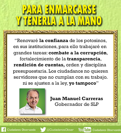 CiudadanosObser's tweet photo. Se fue el sexenio y hoy toma más relevancia lo prometido por @JMCarrerasGob  cuando tomó protesta como mandatario de SLP. https://t.co/bApXRFbooN