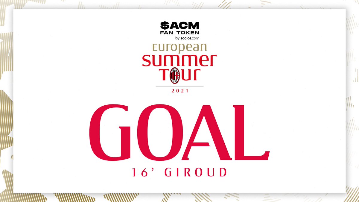 acmilan's tweet photo. ⏱️ 16' ⚽️
@_OlivierGiroud_ nets with a volley from a @fikayotomori_ long pass 💪
#MilanPanathinaikos 1-0 #SempreMilan
@socios https://t.co/ulZd7giDQq