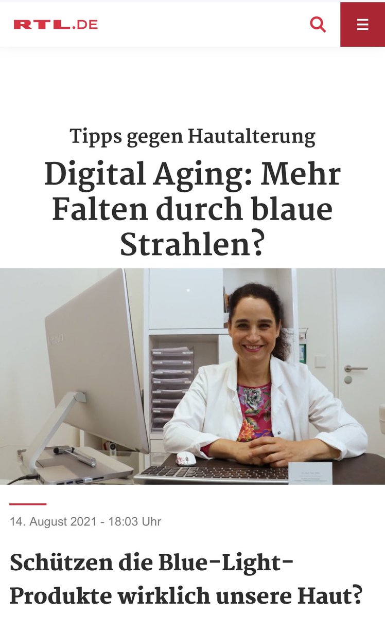 DrYaelAdler's tweet photo. Blaues Licht und #DigitalAging - brauchen wir neue Cremes?
https://t.co/9Iu8TbhkVN #hev #aging @KnaurVerlag @RTLde https://t.co/oONsH30opm