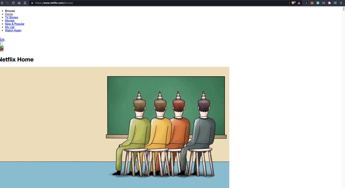 bjdose's tweet photo. The new @netflix homepage is dope! https://t.co/glvJk8BWH0