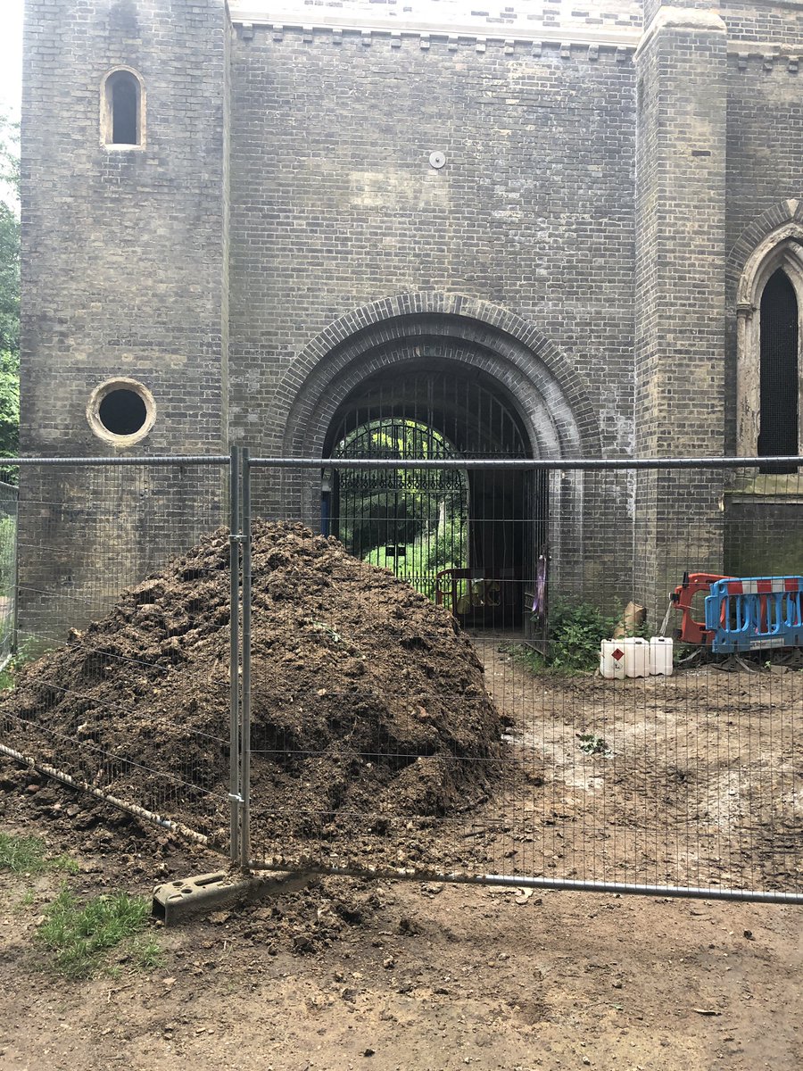 Work on the Abney Park church making progress