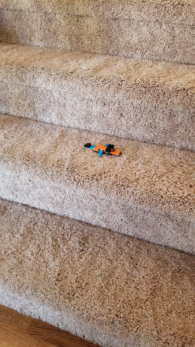 PStockland's tweet photo. I choose to ignore most of the places that Legos show up around the house. But this little deathtrap move is unacceptable.
#dodgedit #watchyourstep https://t.co/VebuSTfq82