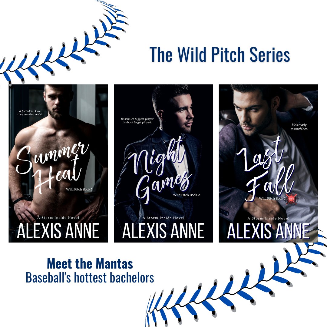 Romance with a side of baseball? Yes please! These three athletes will either make you fall in love with baseball or at least help you not hate it. 

alexisannebooks.com/wild-pitch

#booknerd #baseballromance #sportsromance #readromance #bookseries #romanceseries #booklover