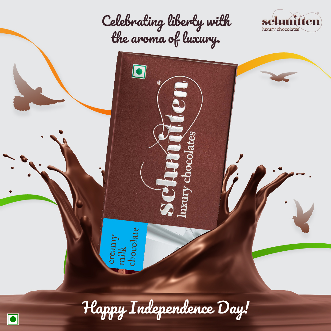 Schmitten_Choco's tweet photo. A perfect blend of luxury and liberty. Celebrating 75th Independence Day with Schmitten Chocolates.
#Schmitten #Chocolate #SchmittenChocolates #LuxuryChocolates #RealChocolate #RealNation #HappyIndependenceDay #IndependenceDay #India #FlavoursOfFreedom https://t.co/KjWbOeoHga