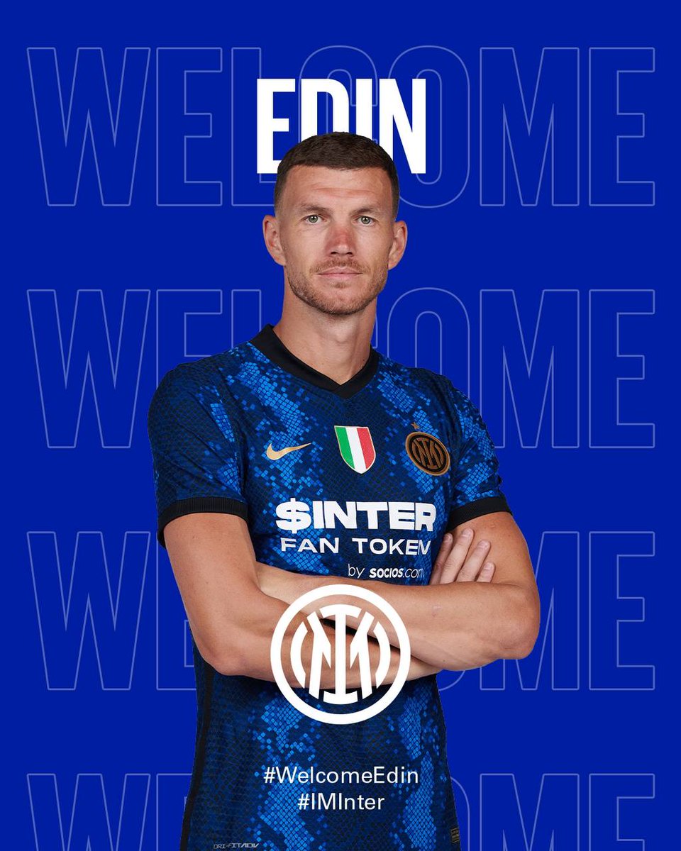 Inter's tweet image. 🚨 | ANNUNCIO

@EdDzeko è un nuovo giocatore dell'Inter ⚫🔵

👉bit.ly/3ALnajg

#WelcomeEdin #IMInter