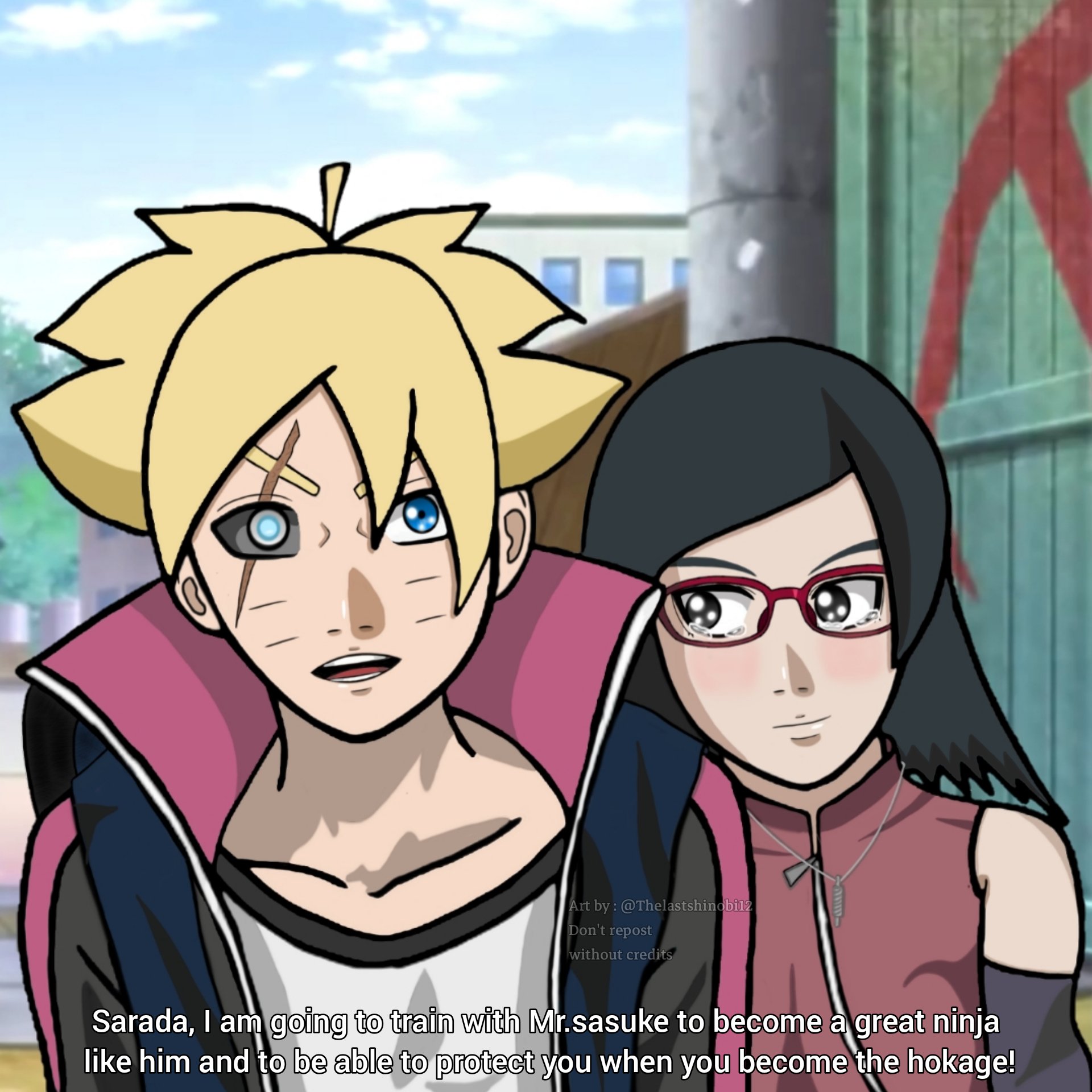 YORINO on X: Sarada Timeskip lets gooooo #BORUTO