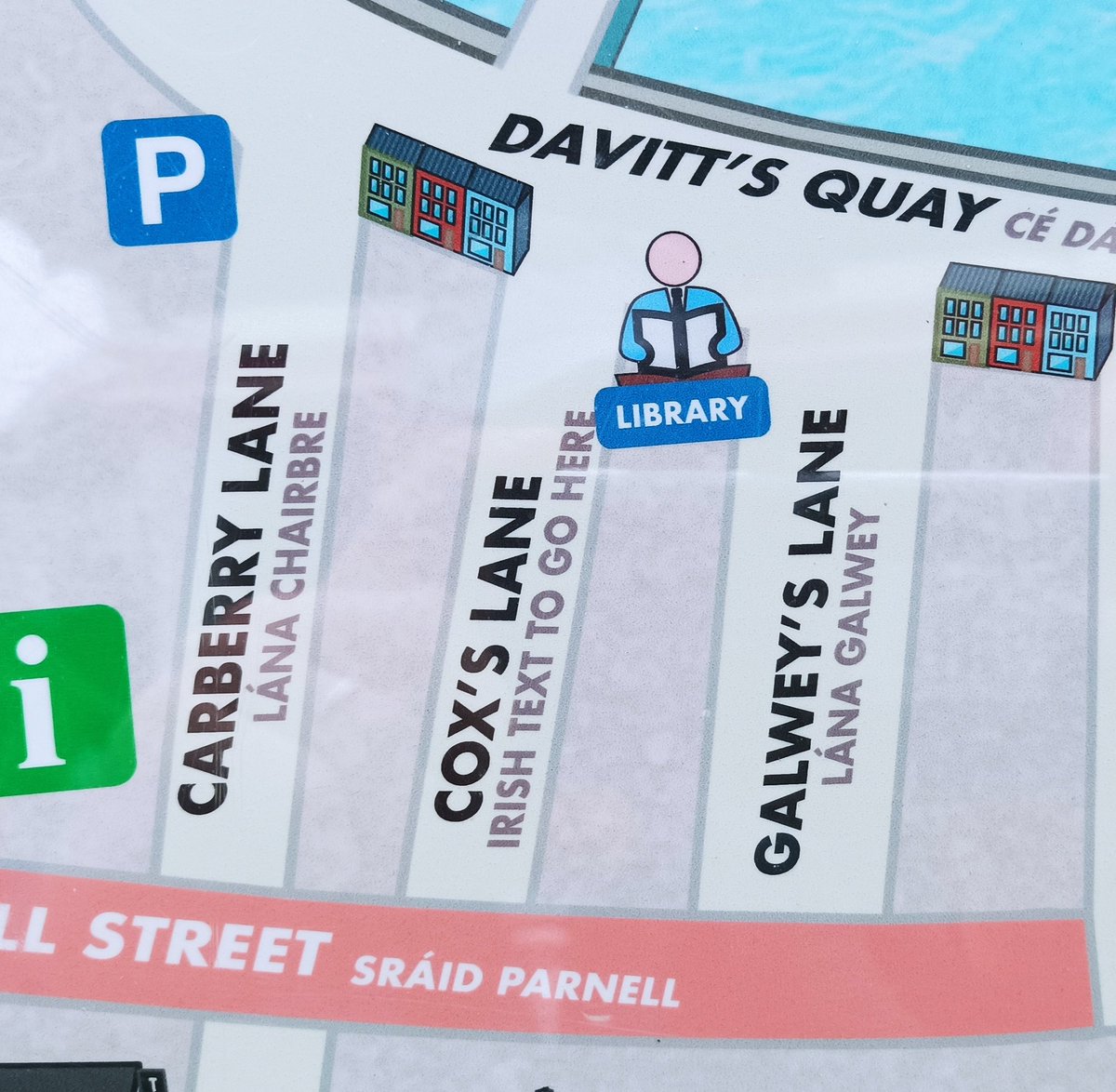 shweeney's tweet image. Top quality Irish translation from Dungarvan...