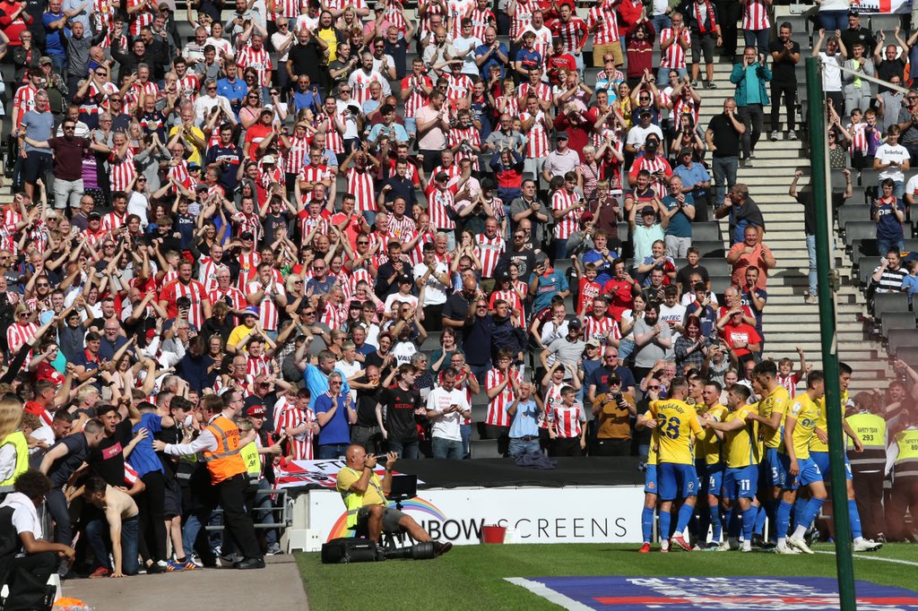 Dennis Cirkin (@dcirkin3) on Twitter photo First start and league debut for <a href="/SunderlandAFC/">Sunderland AFC</a> ✅
Even better to top it off with a win, support was unreal 🙌🏼💥 First start and league debut for <a href="/SunderlandAFC/">Sunderland AFC</a> ✅
Even better to top it off with a win, support was unreal 🙌🏼💥