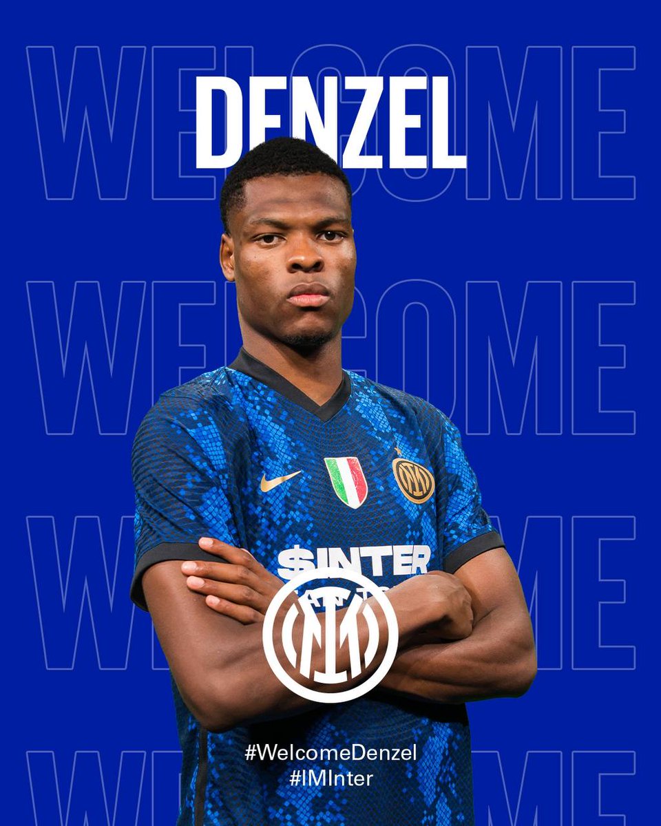 Inter's tweet image. 🚨 | ANNUNCIO

Denzel Dumfries è un nuovo giocatore dell’Inter!⚫️🔵

👉 bit.ly/3g3WGBR

#WelcomeDenzel #IMInter