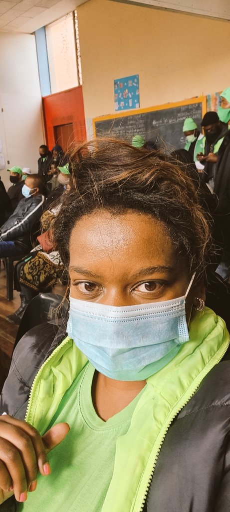 KutlwieWaAction's tweet photo. About today....In Action... excuze the crazy hair.... it was windy bathong... Tshwane +Ekurhuleni = a happy family....#AlwaysReadyForAction .... #kutwiekayi1 #KutlwieWaAction https://t.co/V2rzVMEUM1