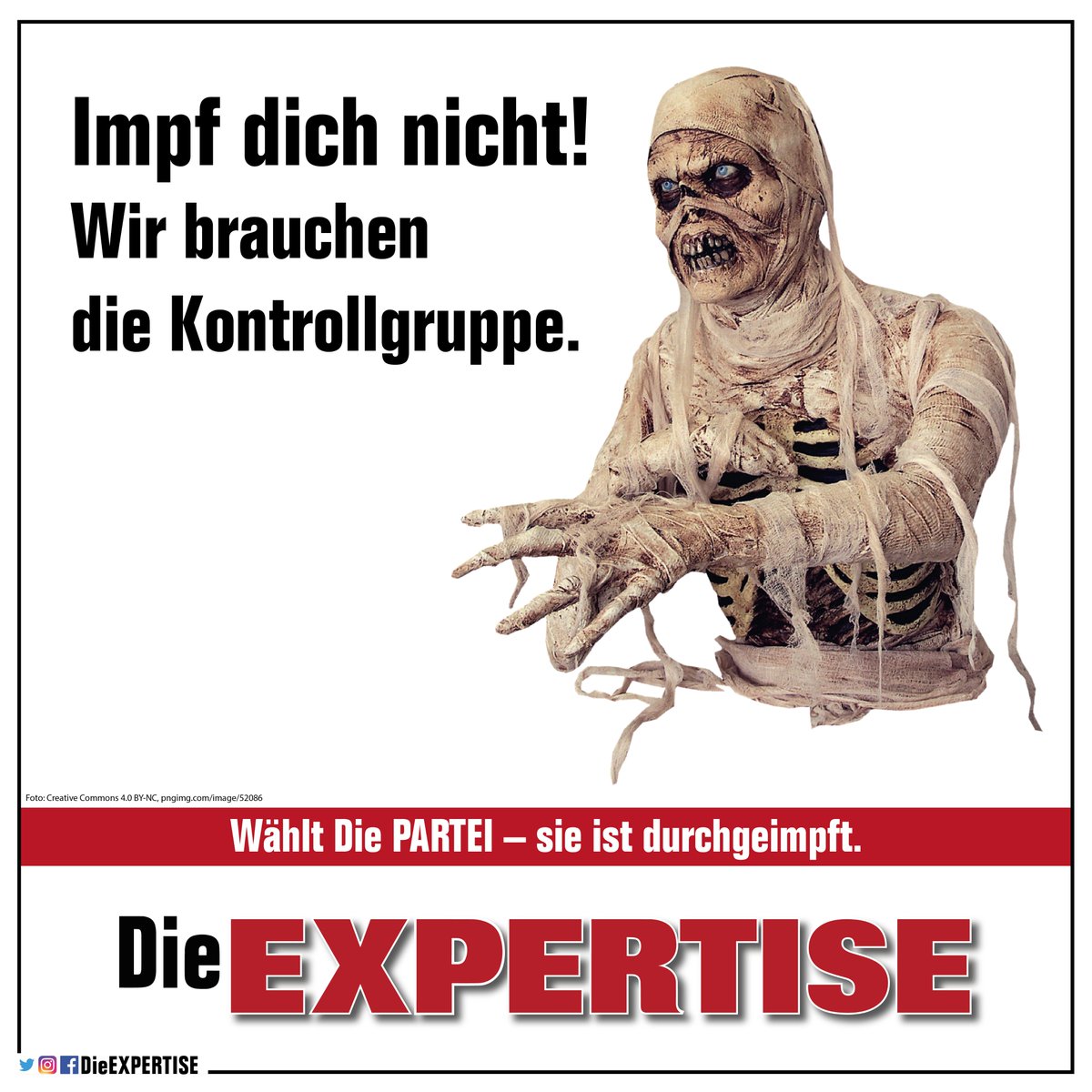 Denn jede wissenschaftliche Studie braucht eine #Kontrollgruppe.
#Covid_19 #SARSCoV2 #Impfung #Querdenker #Impfgegner #mRNA 
#DiePARTEI #DieEXPERTISE
de.wikipedia.org/wiki/Kontrollg…