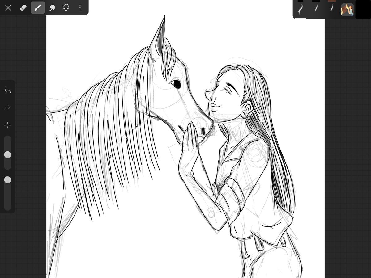 FatesFabel's tweet photo. #sketchingsaturday digital sketching lately has been so satisfying lately. #sketching #digitalart #nomessart https://t.co/EzEfLaOmfD