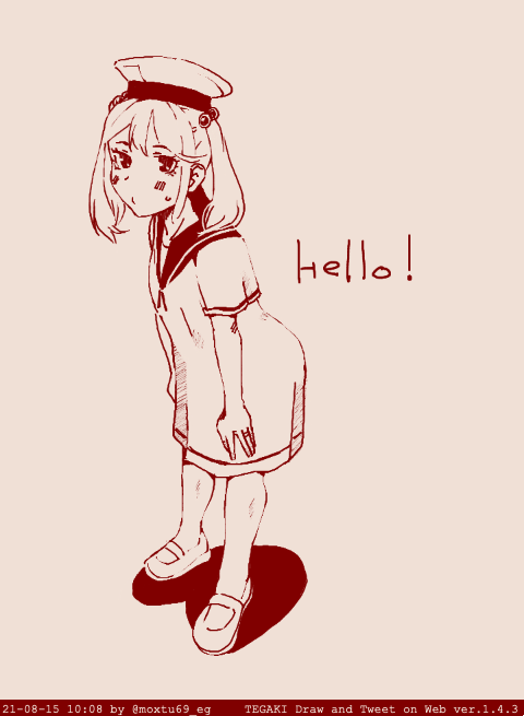 need a little time to wake up...... #tegaki_dt 