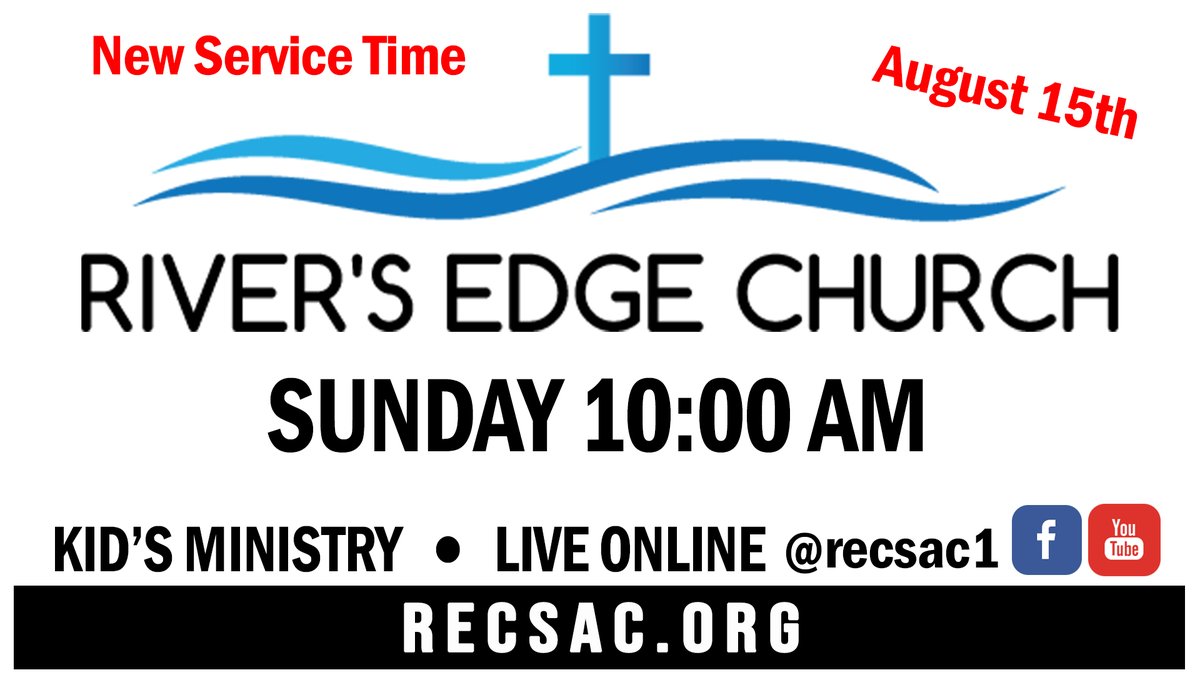 recsac1's tweet photo. Just a reminder tomorrow Sunday, August 15th begins our one service only @ 10:00 AM and includes live online!  Immediately following the service join in on the fun welcoming our new Lead Pastor Dave, Desiree and family at our BBQ Bash! See you tomorrow! https://t.co/p8qwfNeqqF