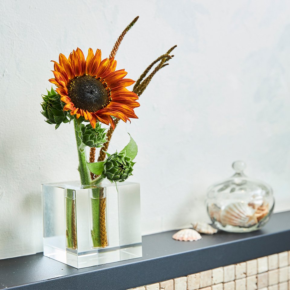 青山フラワーマーケット Quartz Cylinder フラワーベース 花瓶 【公式