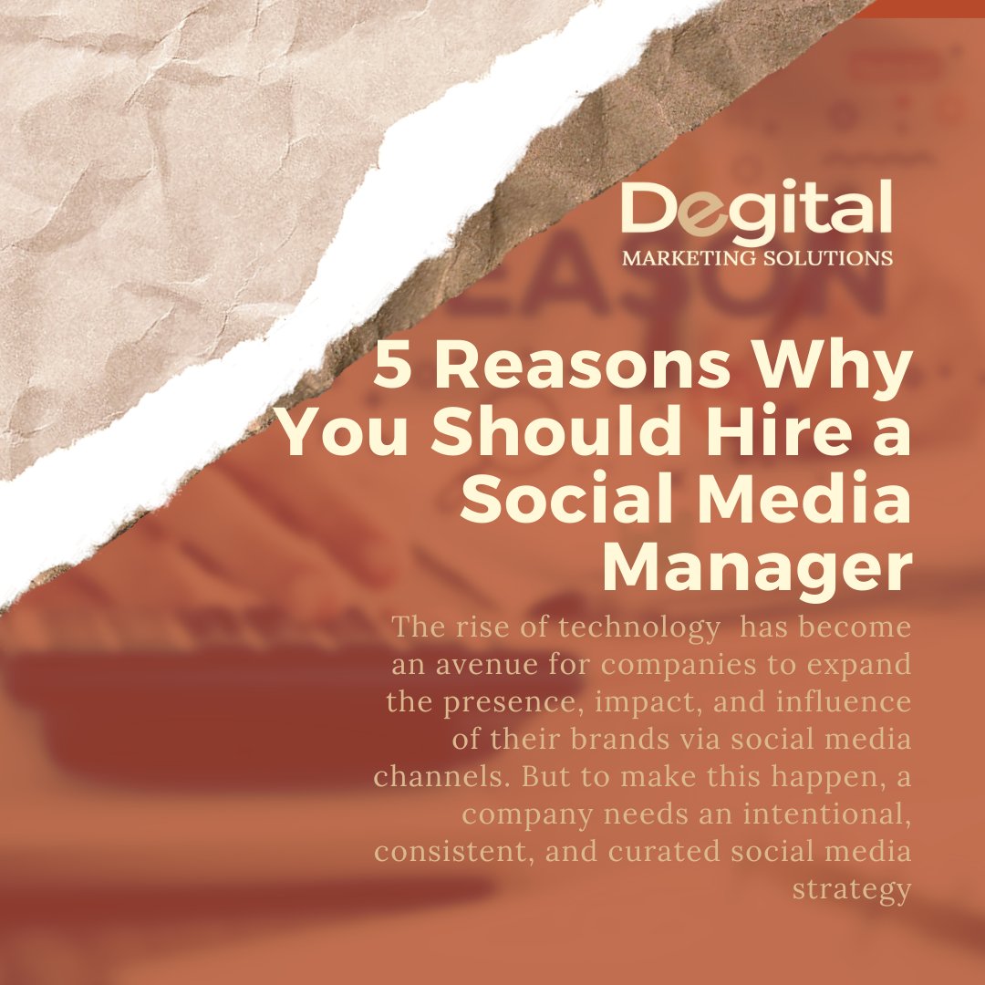 MySMMsolution's tweet image. 5 Reasons Why You Should Hire a Social Media Manager
Staying on top of all these requirements is a time-consuming job
More about this? Click here 👉buff.ly/2VIqgp2
#digitalmarketingservices #socialmediamarketing #socialmediamanager #socialmedia #socialmediastrategy