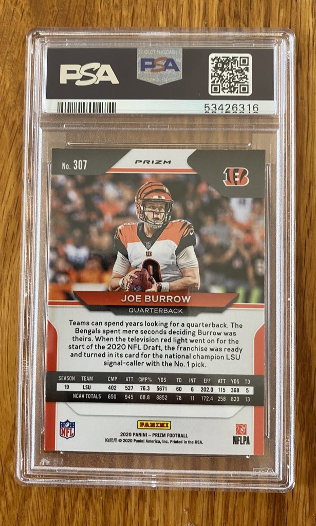 Joe Burrow red ice Prizm RC PSA 10. $1000 or best offer shipped. RT’s appreciated <a href="/HobbyConnector/">The Hobby Connector ™</a> <a href="/Hobby_Connect/">Hobby Connection(Colton)</a>