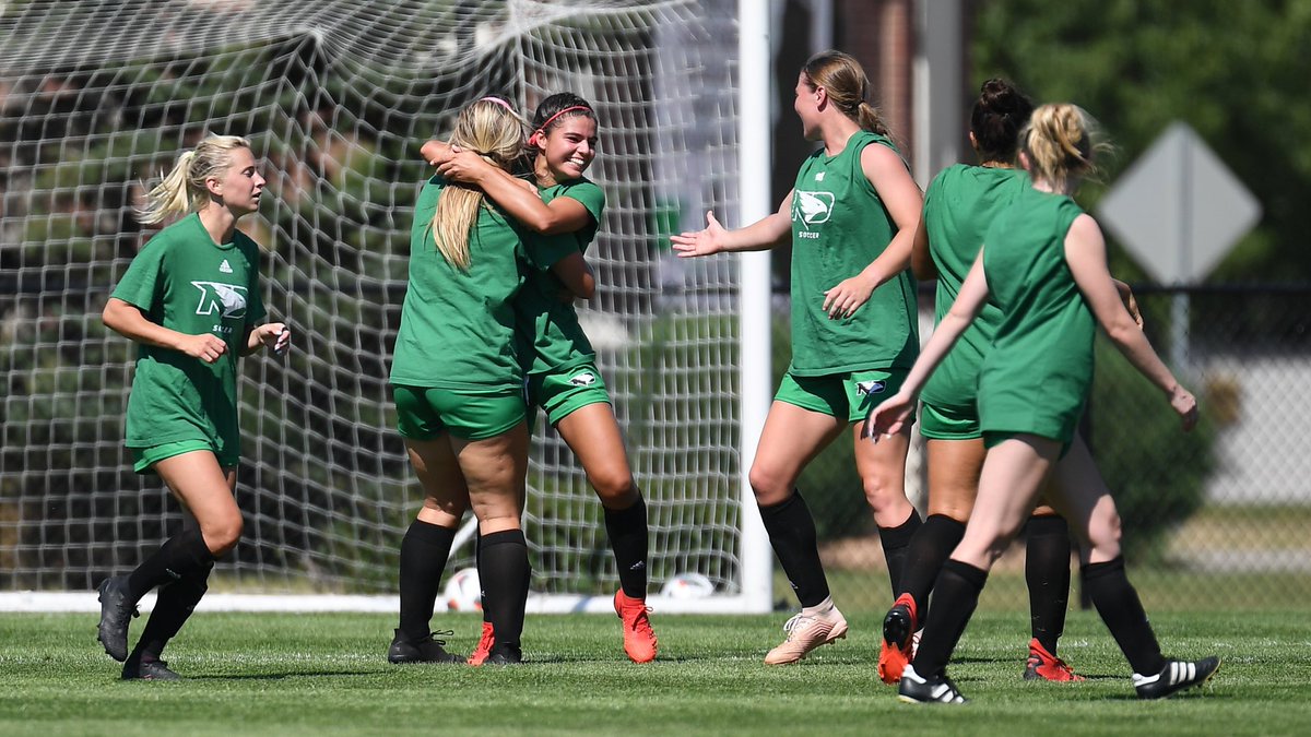 UNDsoccer's tweet photo. Final: North Dakota 6, Jamestown 0

Alex Lee scores from an Olivia Valdivia corner kick in the 78th minute to give the Fighting Hawks six goals on the day. 

See everyone on Sunday, Aug. 22 for the season opener vs Idaho at Noon. #UNDproud #LGH https://t.co/UbQO7u5MML