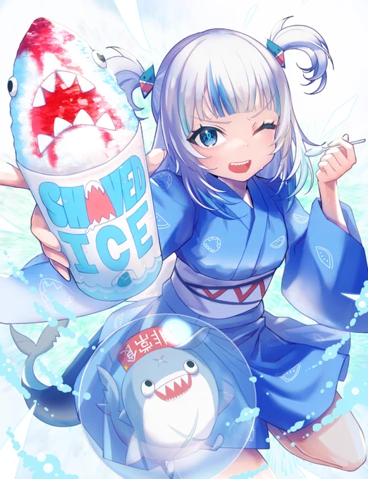 Shark shaved ice🍧🦈

#gawrt 
#gawrgura 